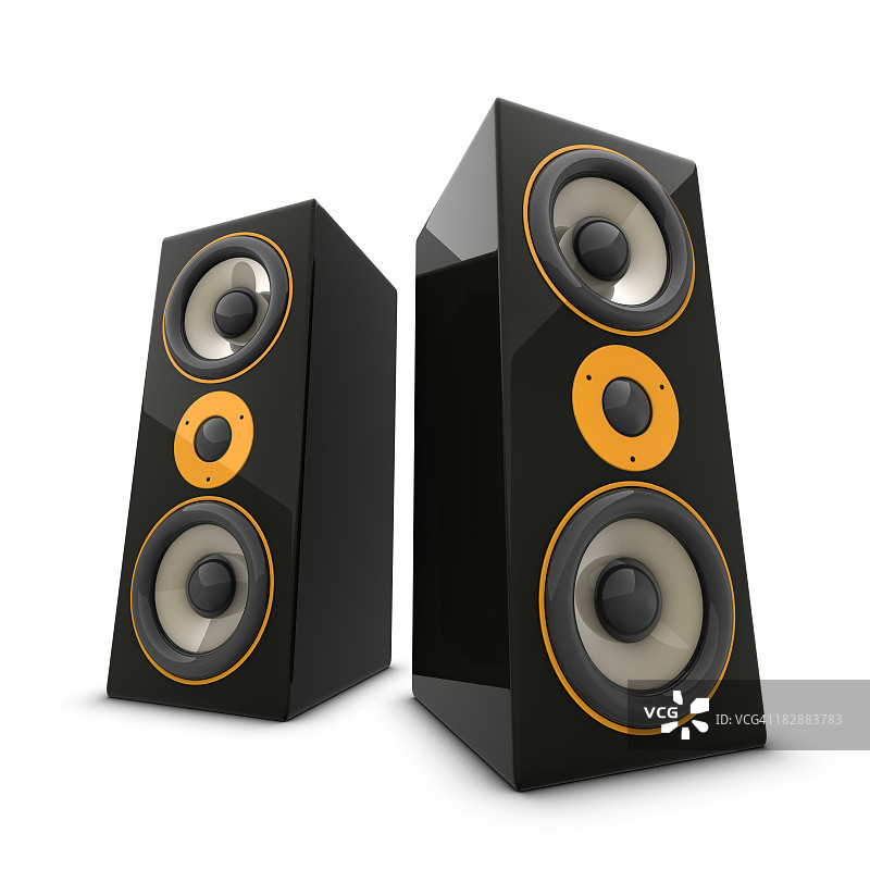 两个巨大的扬声器图片素材
