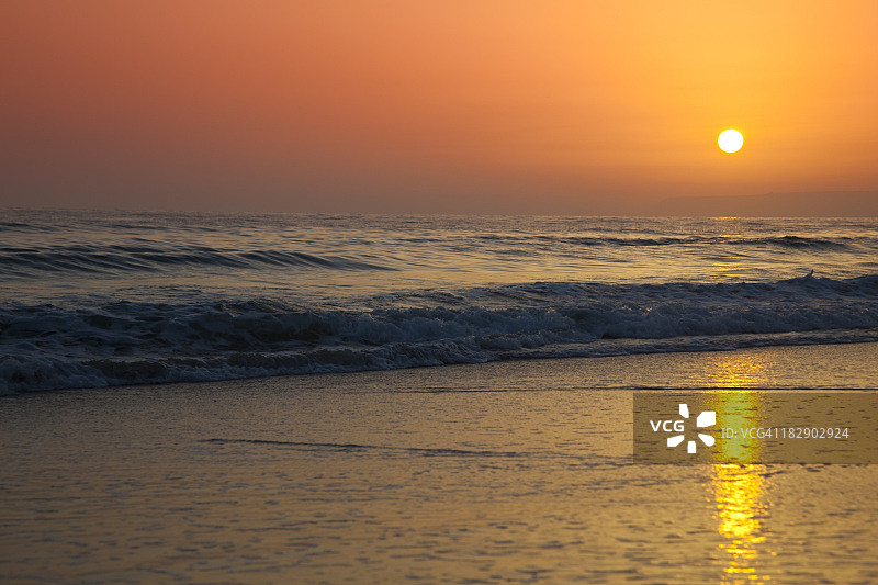 橙色的日落图片素材