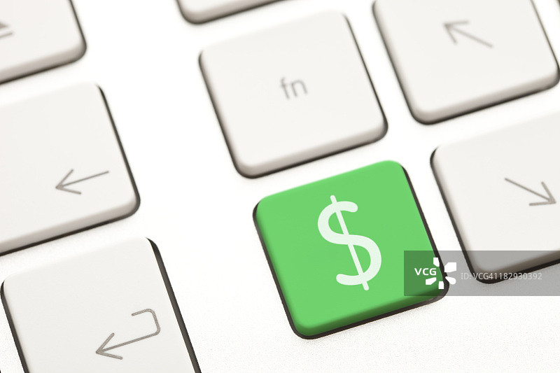 美元符号电脑按键图片素材