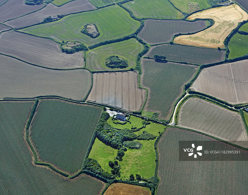 威尔特郡乡村航拍景色图片素材
