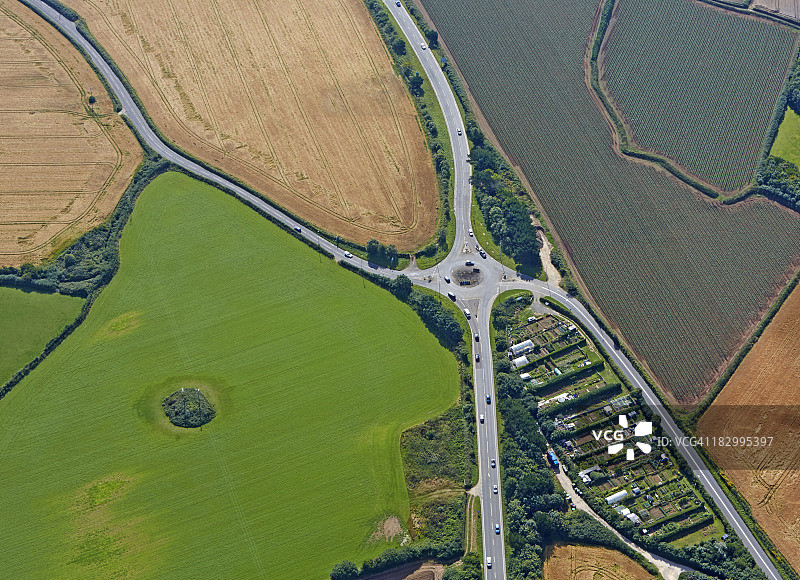 威尔特郡乡村航拍景观图片素材