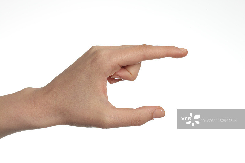 女人手持，空图片素材