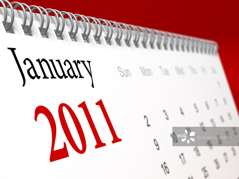 2011年新年日历图片素材