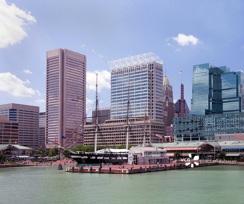 巴尔的摩内港景色图片素材