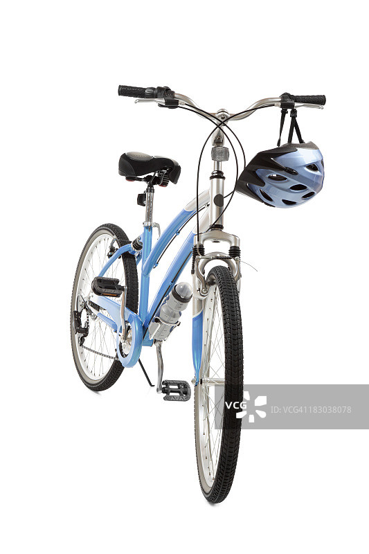 蓝色自行车图片素材