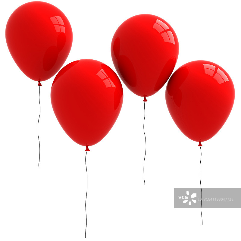 红色气球图片素材