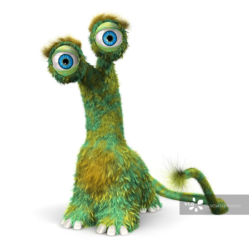 毛茸茸的怪物图片素材