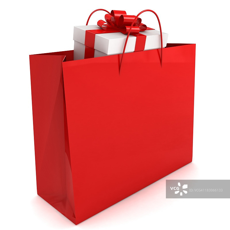 购物袋中的礼品图片素材