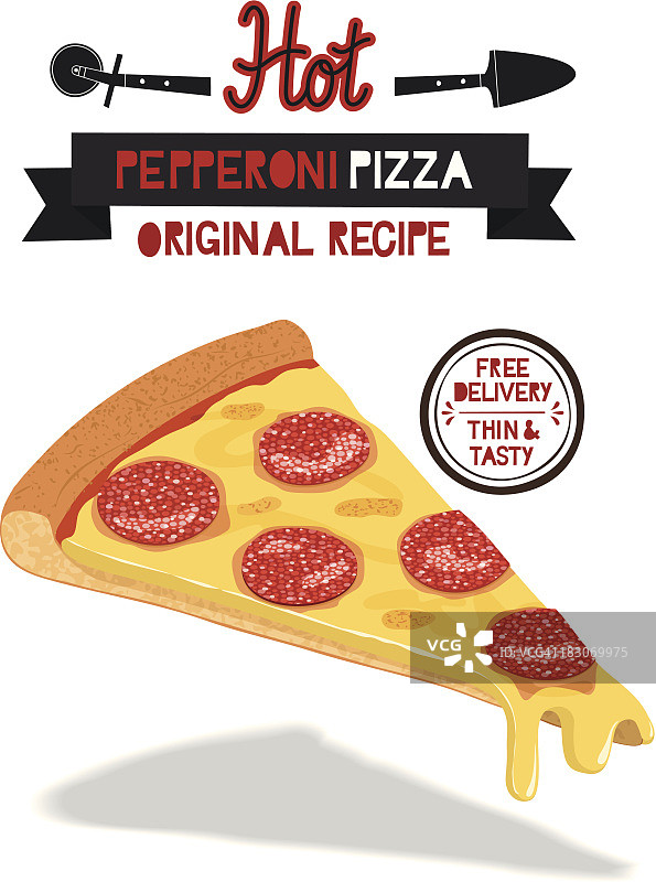 意大利香肠披萨图片素材