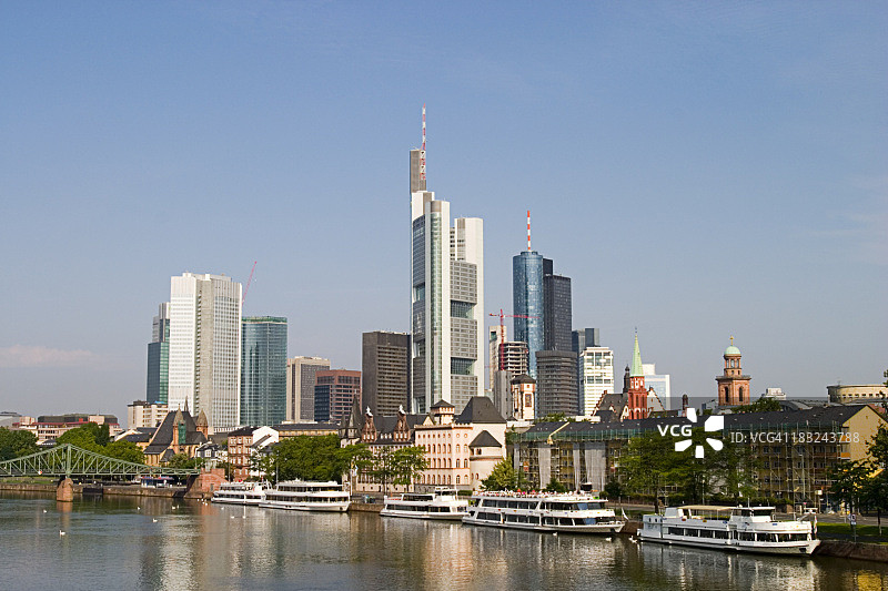 法兰克福天际线图片素材