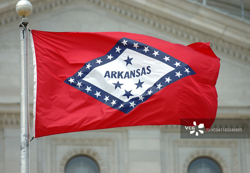 阿肯色州州旗图片素材