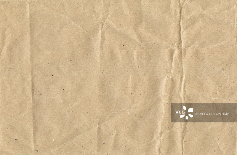 褶皱的棕色纸图片素材