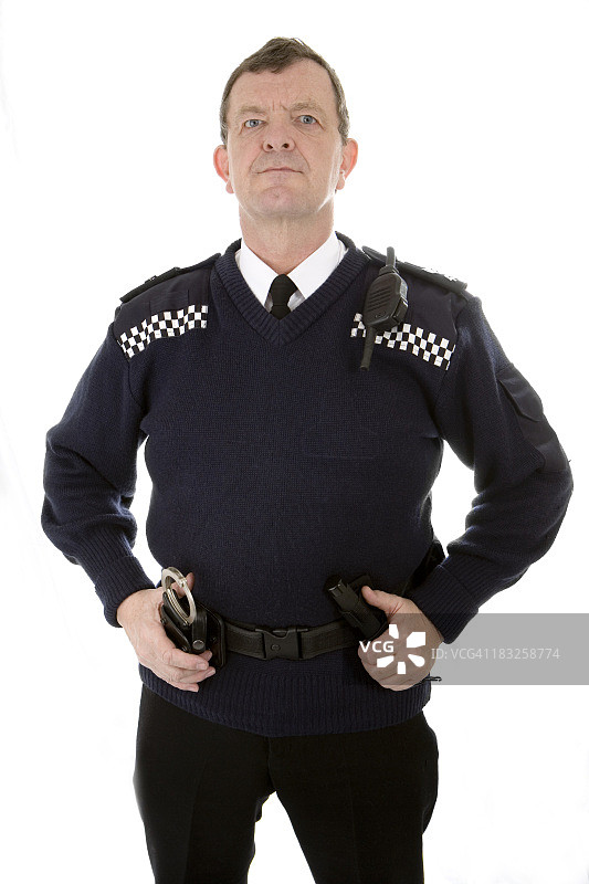 英国警察：目光接触图片素材