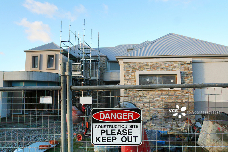 现代住宅建造图片素材