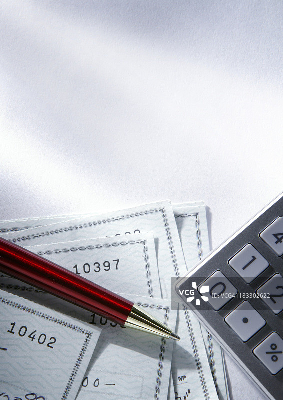 平衡支票簿图片素材