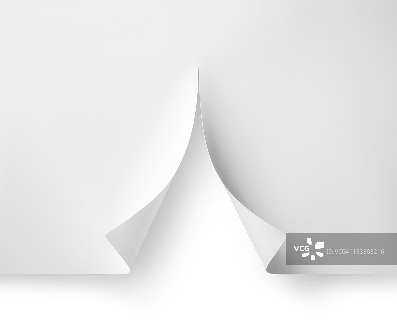 白色圣诞节，树形剪纸图片素材