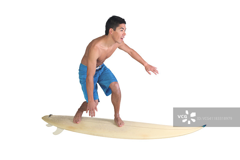 男人在冲浪板上图片素材