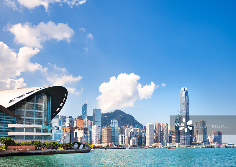 香港的天际线图片素材
