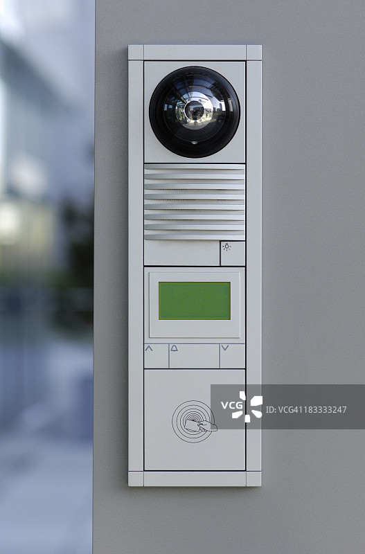 现代门禁卡和对讲安全系统图片素材
