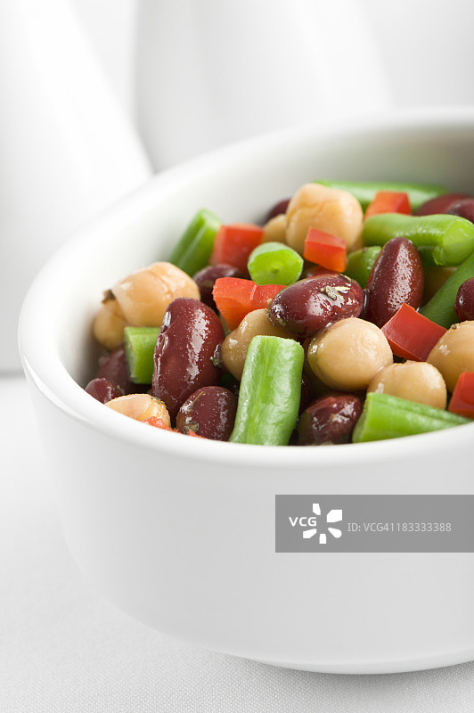 什锦豆类沙拉图片素材