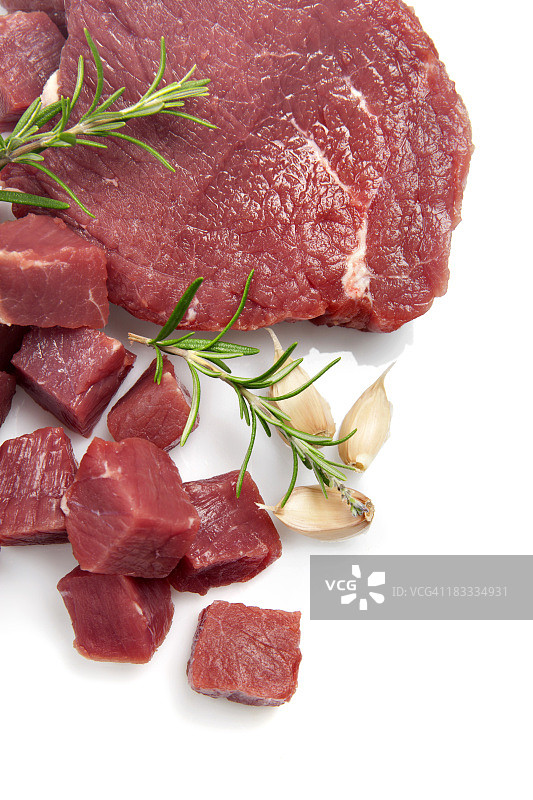生里脊肉和牛肉块图片素材