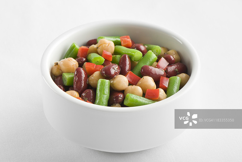 什锦豆类沙拉图片素材