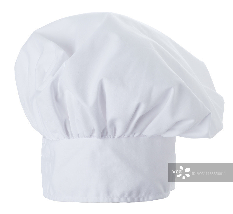 白色背景下的厨师帽图片素材
