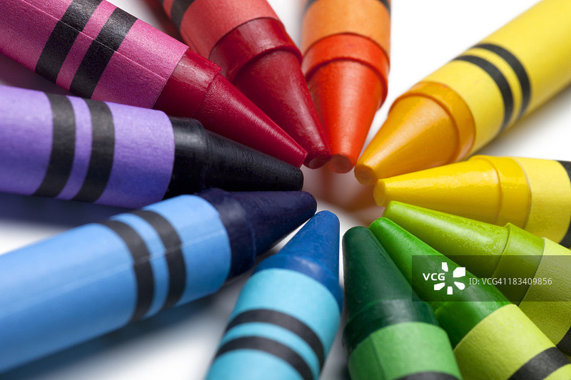 彩色蜡笔图片素材