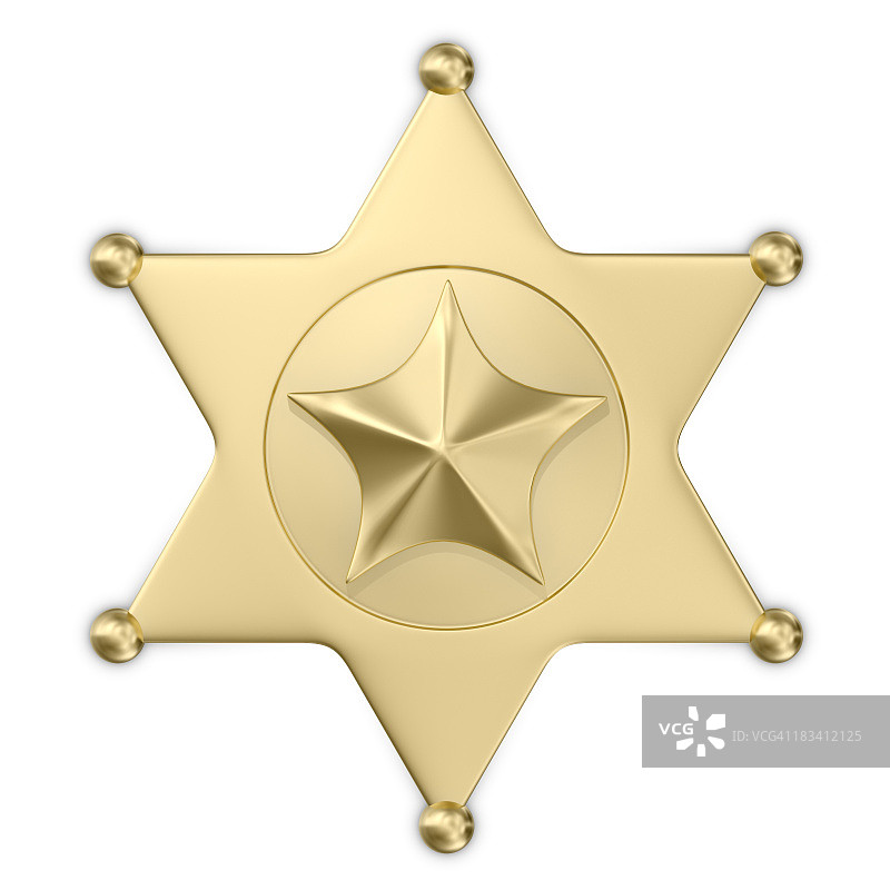 警长徽章图片素材