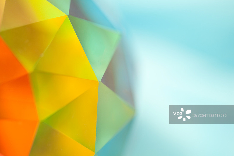 光谱彩色大地测量水晶棱镜球体图片素材