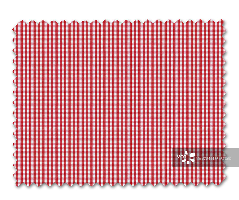 红色格子布样本图片素材