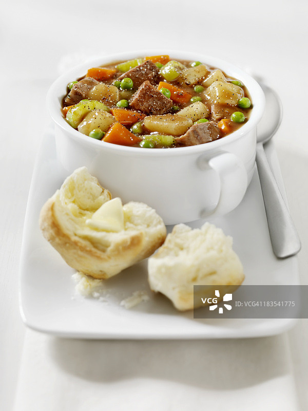 鲜制饼干炖牛肉图片素材