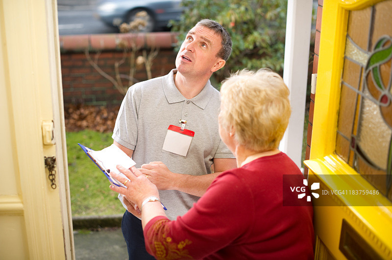 检查销售员图片素材