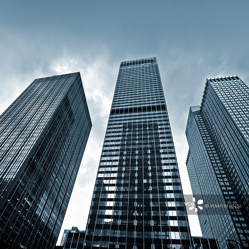 纽约市的商业大厦图片素材