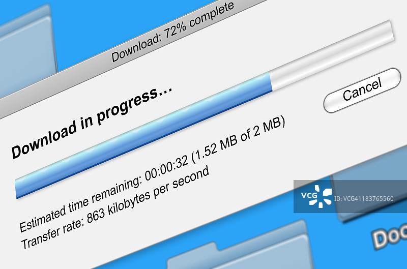 数字文件下载进度条图片素材