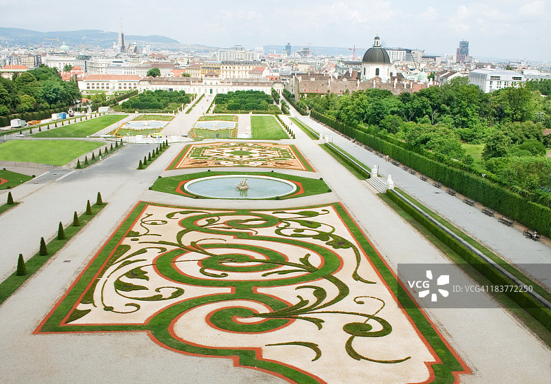 美景宫及其美丽的花园图片素材