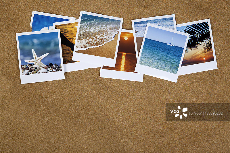 沙滩上的度假照片图片素材