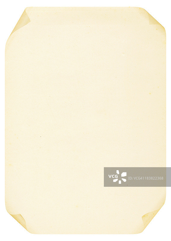 卷曲的A4空白纸张（高分辨率图像）图片素材