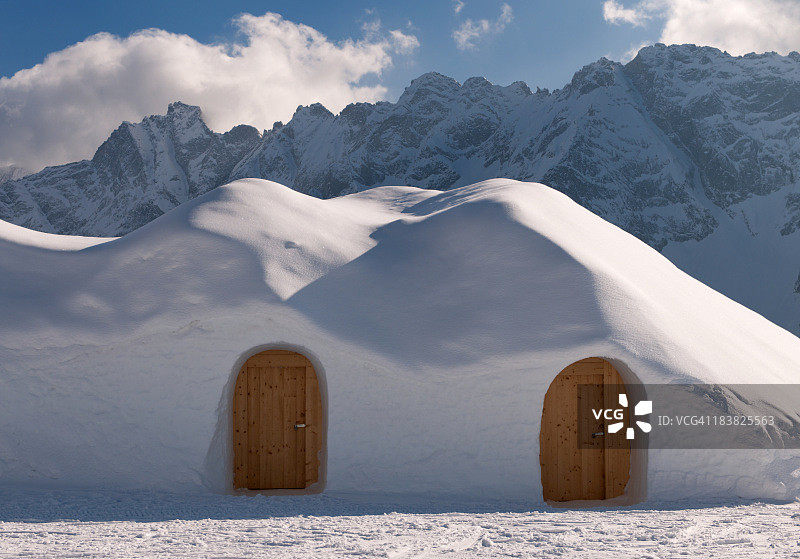 冰屋村庄图片素材