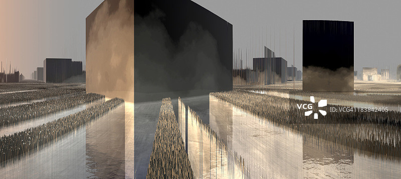 城市建筑抽象图图片素材