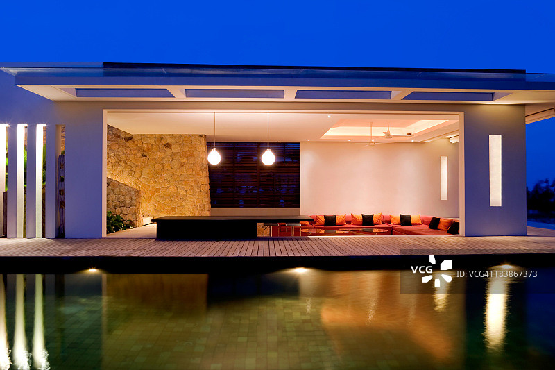 岛屿别墅图片素材