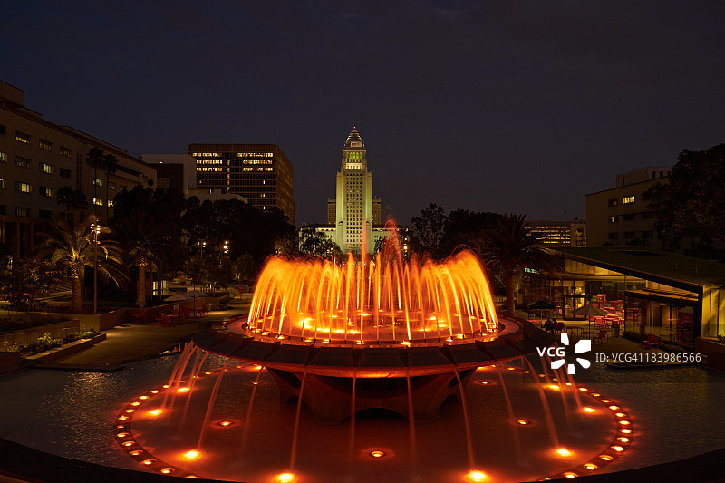 亚瑟·J·威尔纪念喷泉图片素材