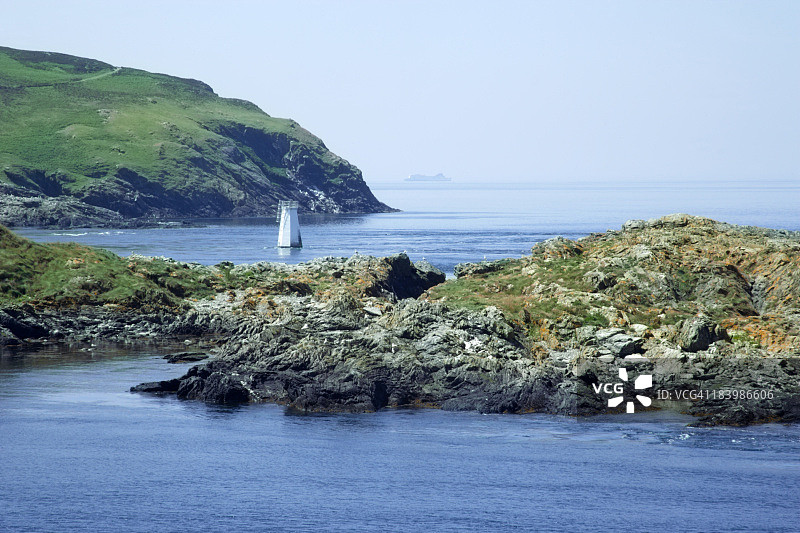 英国马恩岛美丽海岸线风光图片素材