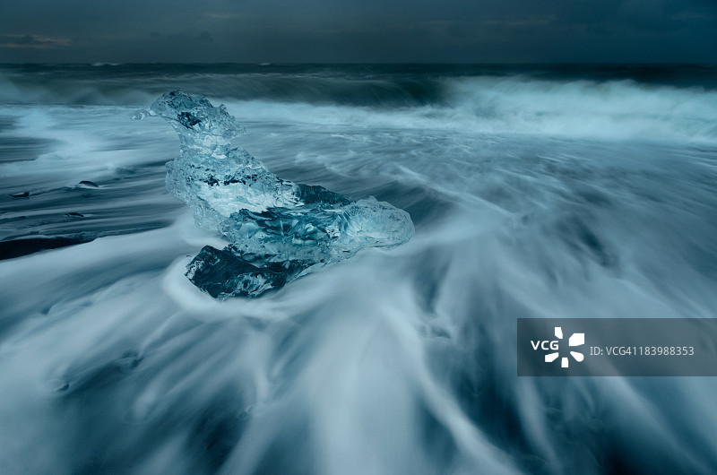 杰古沙龙冰河湖图片素材