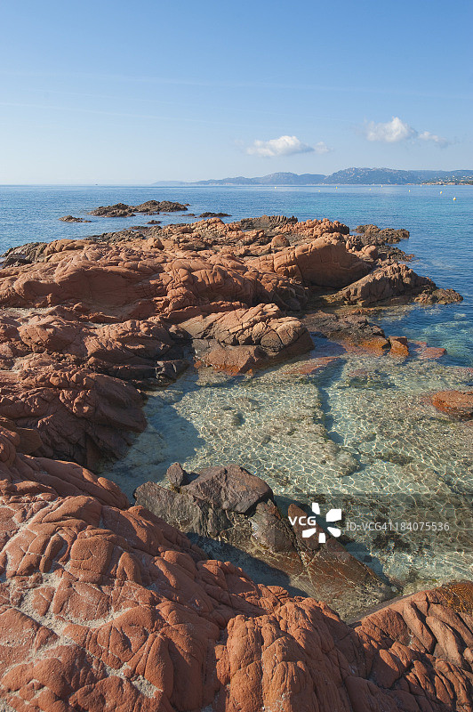 科西嘉岛的帕隆巴吉亚海滩图片素材