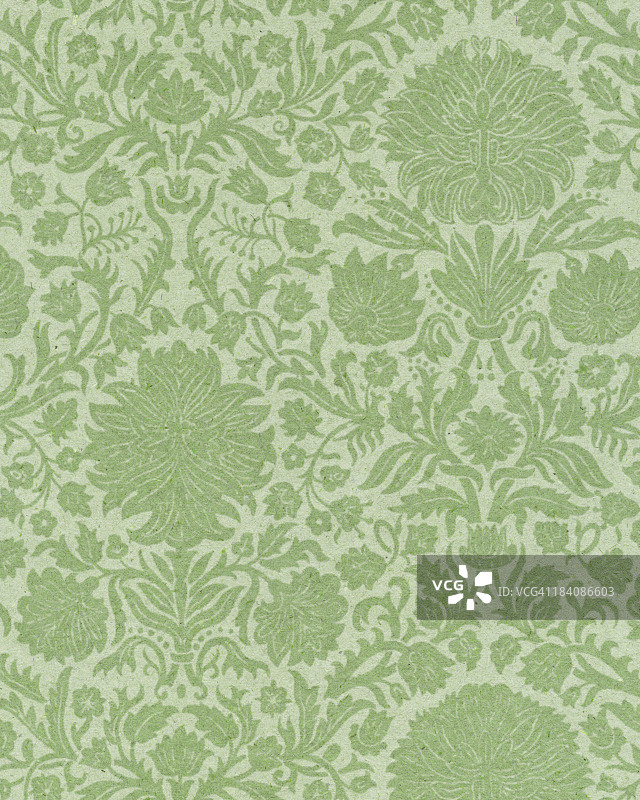 带花卉图案的旧纸图片素材