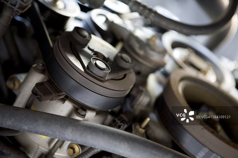 汽车发动机特写图片素材