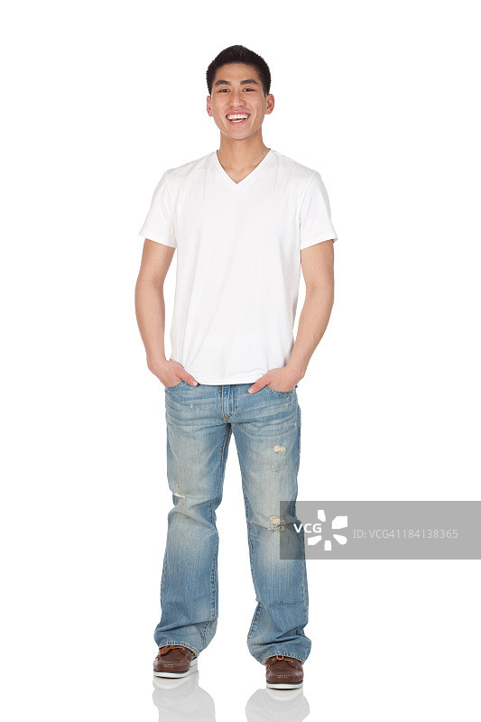 快乐的男人站立图片素材