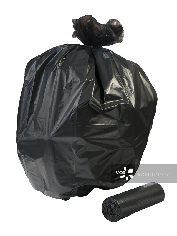 黑色垃圾袋图片素材
