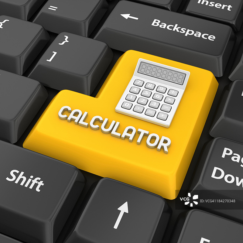 计算器回车键图片素材